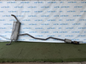 Exhaust pipe with catalytic converter Lincoln MKZ 13-20 hybrid, barrel is dented