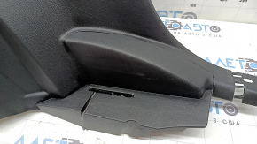 Left arch trim for Ford Edge 15-24, black, for electric door, without cigarette lighter and buttons, scratches, without hook