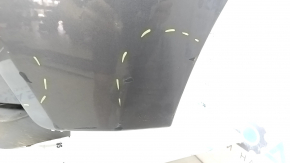 Bare rear bumper Ford Edge 19-24 without parking sensors, graphite, scratches