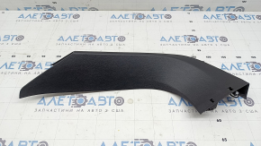 The upper right trunk door trim for a Ford Edge 15-24 is black, the fastener is broken, the plastic has turned white