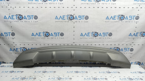 Ford Edge 19-24 rear bumper lip trim, grey, without towbar, scratches, dented, broken mount