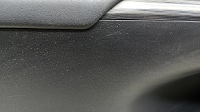 Door trim, front left, Toyota Venza 21-22 XLE, Limited, black leather with gray stitching, dark gray trim, scratches