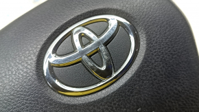 Airbag in the driver's steering wheel Toyota Venza 21-24 black, scratches