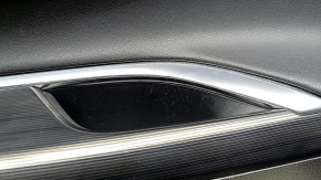 Door trim, front right, Toyota Venza 21-22 XLE, Limited, black leather with gray stitching, dark gray trim, scratches