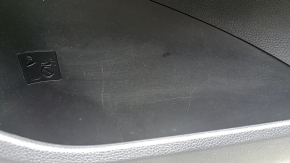 Door trim, front right, Toyota Venza 21-22 XLE, Limited, black leather with gray stitching, dark gray trim, scratches