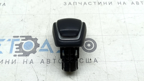 Gear knob Toyota Venza 21-24 black leather, scratches
