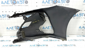 Front bare right bumper Toyota Prius 50 Prime 17-22 without parking sensors, graphite, scratches, crack