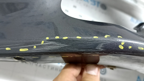Front bare right bumper Toyota Prius 50 Prime 17-22 without parking sensors, graphite, scratches, crack
