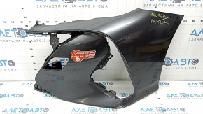 Front bare left bumper Toyota Prius 50 Prime 17-22 without parking sensors, graphite, scratches, crack