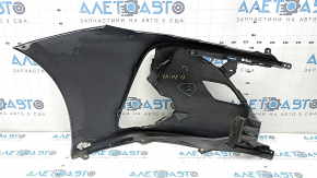 Front bare left bumper Toyota Prius 50 Prime 17-22 without parking sensors, graphite, scratches, crack