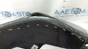 Front bare left bumper Toyota Prius 50 Prime 17-22 without parking sensors, graphite, scratches, crack