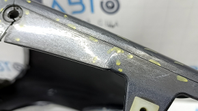 Front bare left bumper Toyota Prius 50 Prime 17-22 without parking sensors, graphite, scratches, crack