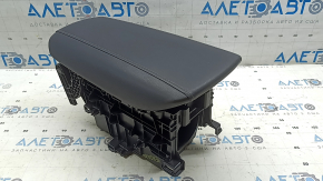 Armrest Toyota Venza 21-24 black leather, gray stitching, with bracket and housing