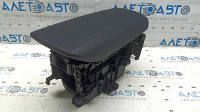 Armrest Toyota Venza 21-24 black leather, gray stitching, with bracket and housing
