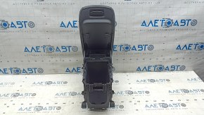 Armrest Toyota Venza 21-24 black leather, gray stitching, with bracket and housing