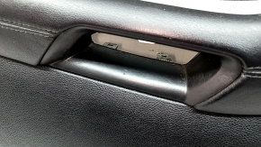 Door trim, front left card, Ford Edge 19-24, black, SEL, black leather insert, black leather armrest, with handle, scratches