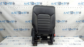 Backrest of the rear row of seats, 2nd row, right, Ford Edge 15-24, black leather, electric folding