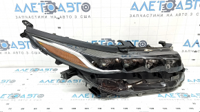 Front right headlight assembly Toyota Prius 50 Prime 17-19 LED with seal and upper mount