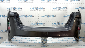 Bare rear bumper Toyota Prius 50 Prime 17-22 without parking sensors, graphite, dented, scratches, cracks, broken fasteners