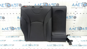 Backrest of the rear row of seats, 2nd row, right, complete, Toyota Prius 50 Prime 17-22, black leather, scratches on the plastic