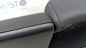 Backrest of the rear row of seats, 2nd row, right, complete, Toyota Prius 50 Prime 17-22, black leather, scratches on the plastic