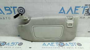 Left visor for Ford Edge 15-24, grey, without hook, dry cleanable
