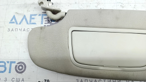 Left visor for Ford Edge 15-24, grey, without hook, dry cleanable