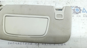 Left visor for Ford Edge 15-24, grey, without hook, dry cleanable