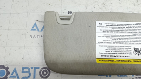 Left visor for Ford Edge 15-24, grey, without hook, dry cleanable