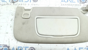 Right visor Ford Edge 15-24 gray, without hook, without plug, for dry cleaning