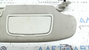 Right visor Ford Edge 15-24 gray, without hook, without plug, for dry cleaning