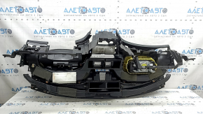 Torpedo front panel with AIRBAG Lincoln MKZ 13-20 black leather