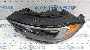 Front left headlight assembly Ford Edge 19-24 LED dark, for polishing