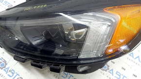 Front left headlight assembly Ford Edge 19-24 LED dark, for polishing