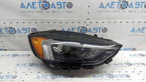 Front right headlight assembly Ford Edge 19-24 LED dark, for polishing