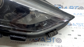 Front right headlight assembly Ford Edge 19-24 LED dark, for polishing