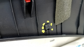 Upper dashboard trim for Toyota Prius 50 Prime 17-18, black, under the speakers, worn, mount dented