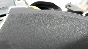 Front dashboard without AIRBAG Toyota Prius 50 Prime 17-22 black for a large display, non-standard holes, pokes, cracks in the fasteners