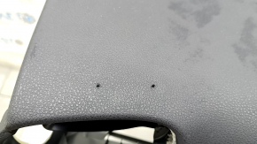 Front dashboard without AIRBAG Toyota Prius 50 Prime 17-22 black for a large display, non-standard holes, pokes, cracks in the fasteners