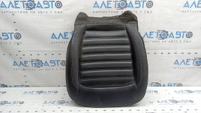 Ford Edge 15-24 passenger seat cushion upholstery, black leather, heated
