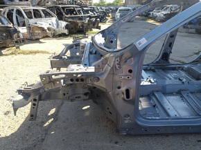Front left quarter panel of Ford Escape MK4 20-25 hybrid on the body, blue