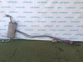 Exhaust pipe with barrel Ford Escape MK4 20-22 hybrid AWD, with actuator, heater and catalytic converter, rusty