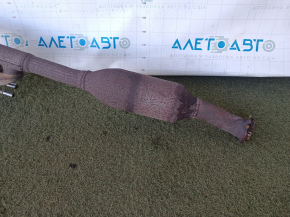 Exhaust pipe with barrel Ford Escape MK4 20-22 hybrid AWD, with actuator, heater and catalytic converter, rusty