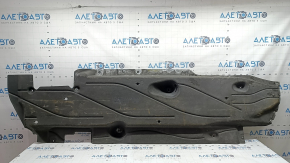 Left underbody protection for Ford Escape MK4 20-hybrid, tears, worn, dented mount