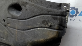 Left underbody protection for Ford Escape MK4 20-hybrid, tears, worn, dented mount