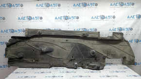 The right underbody protection of the Ford Escape MK4 20-hybrid is worn