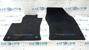 Set of floor mats for Toyota Prius 50 Prime 17-22 black fabric, ready to clean