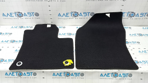 Set of floor mats for Toyota Prius 50 Prime 17-22 black fabric, ready to clean
