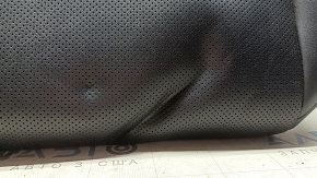 Rear seat cushion for Toyota Venza 21-24, black leather, Limited, perforated, wrinkled