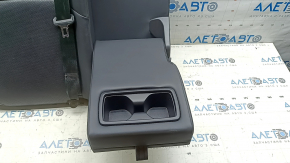 Right rear seat backrest Toyota Venza 21-24 Limited black leather, perforated, with belt and armrest, dented